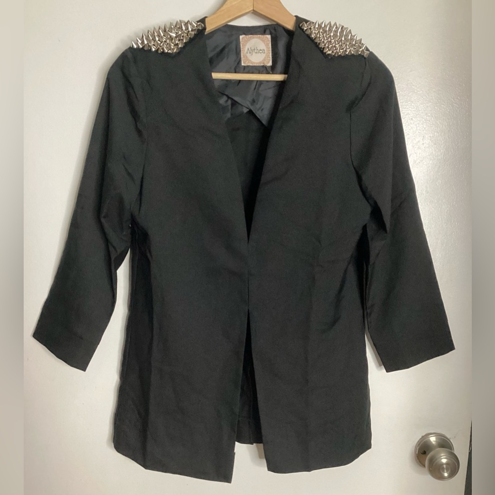 Alythea Black Blazer with Silver Studs S
